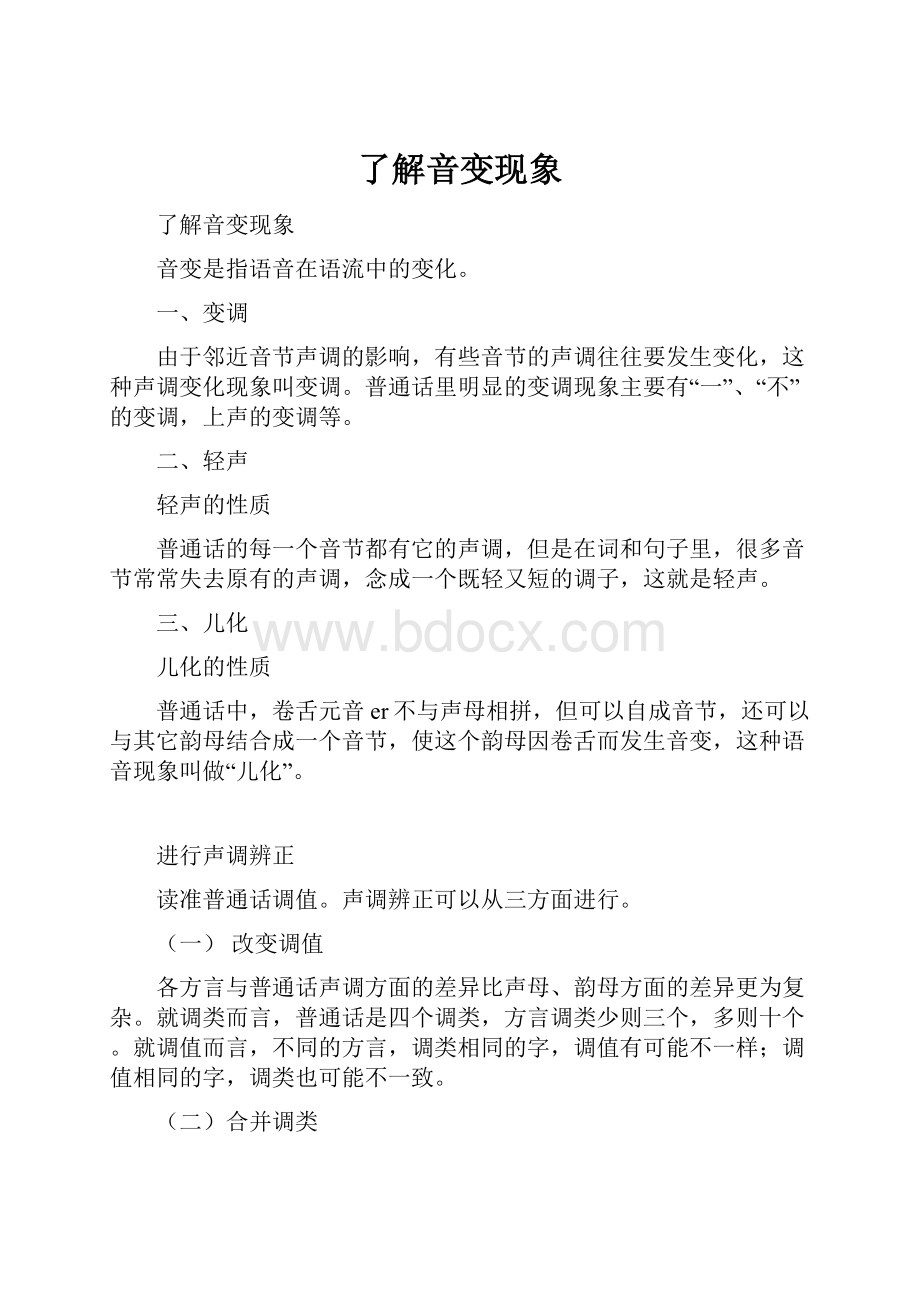 了解音变现象Word格式文档下载.docx