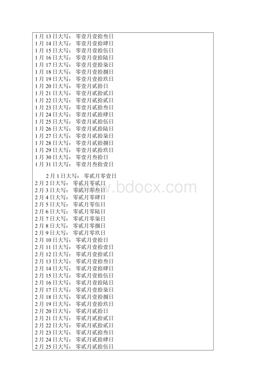 日期大写对照表.docx_第3页