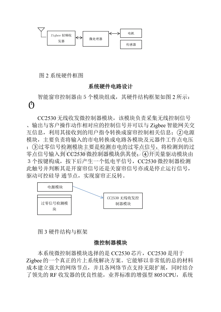 基于ZIGBEE的智能窗帘控制系统.docx_第3页