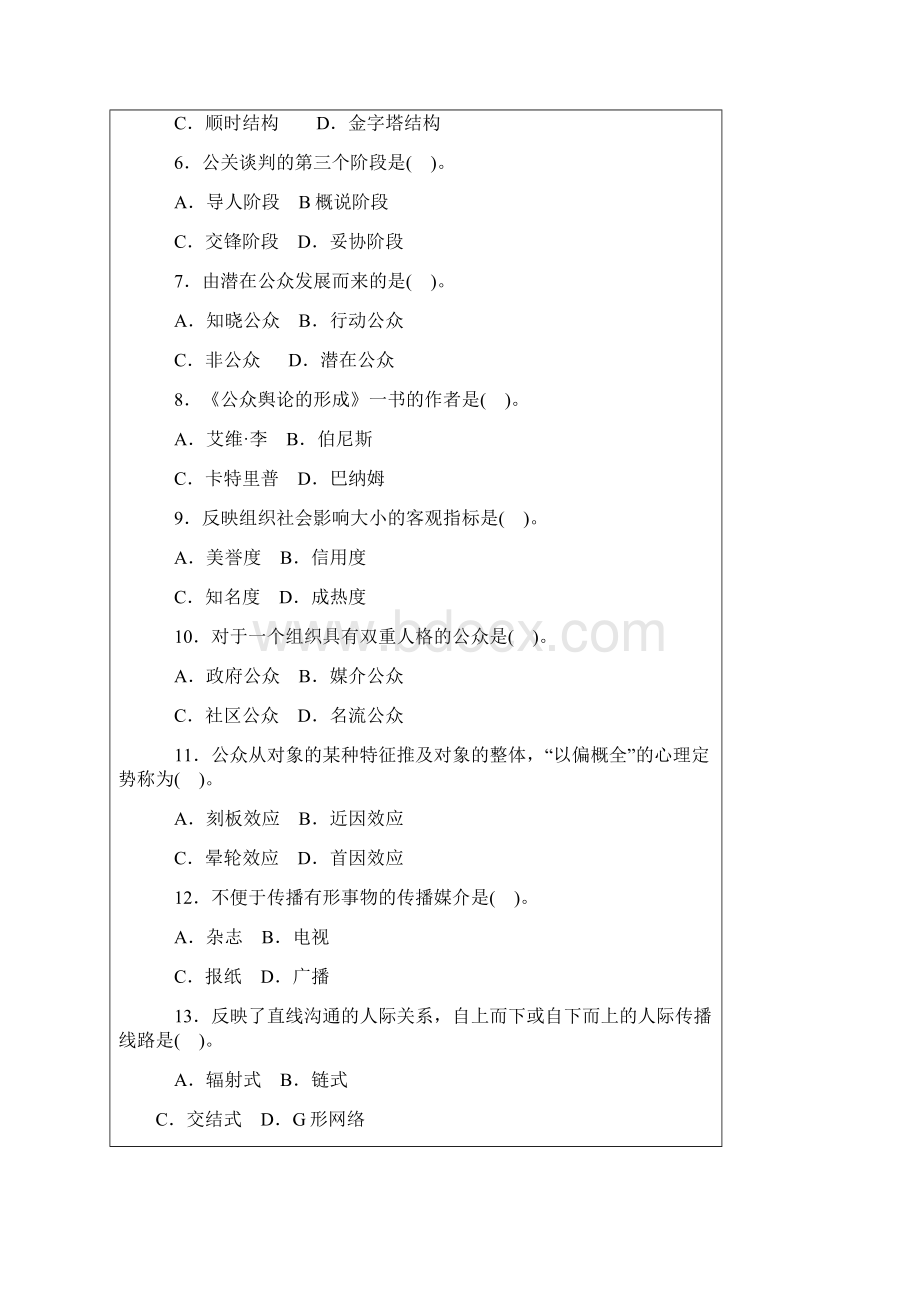 公共关系学期末考试题.docx_第2页