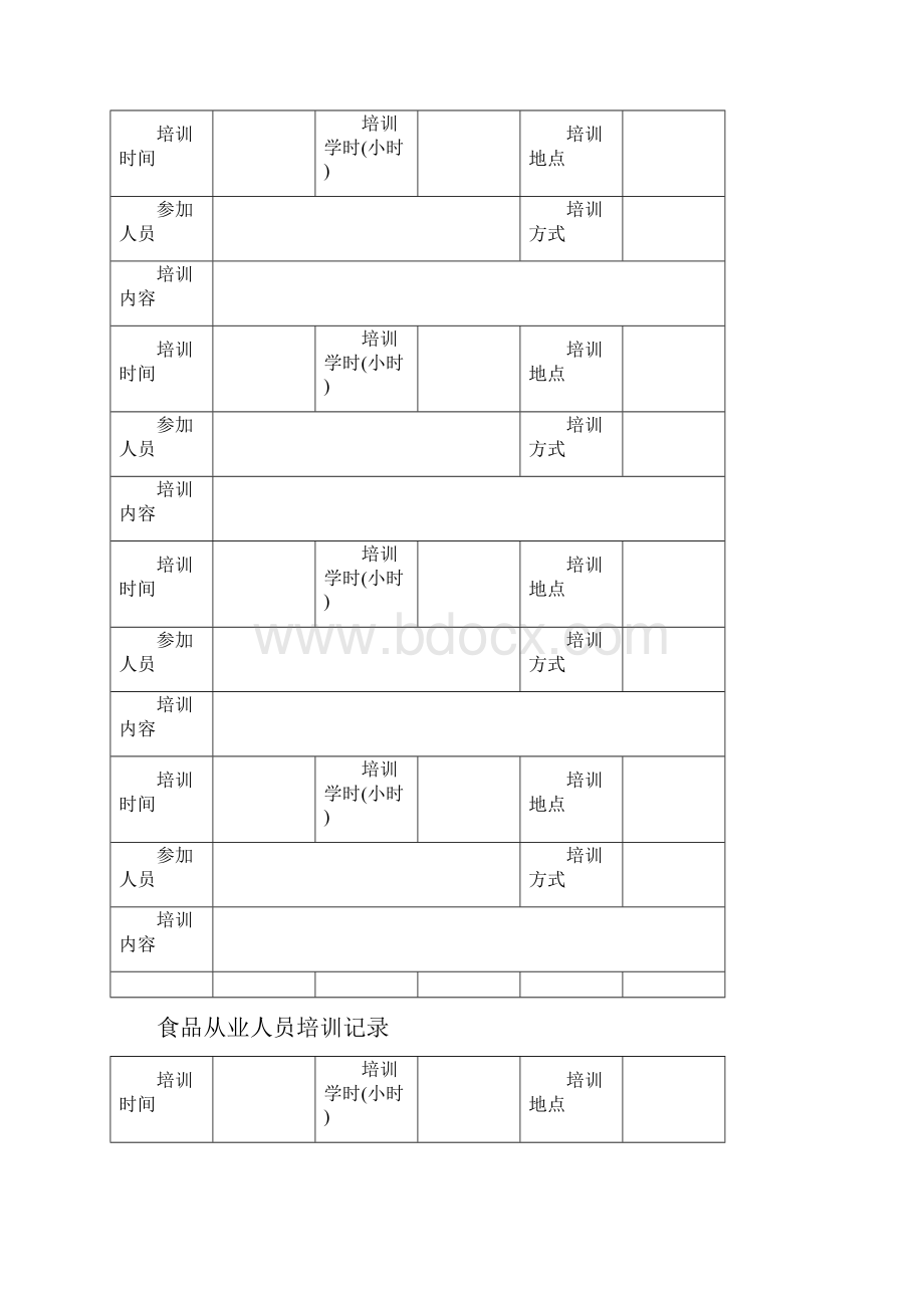 食品从业培训记录本1.docx_第3页