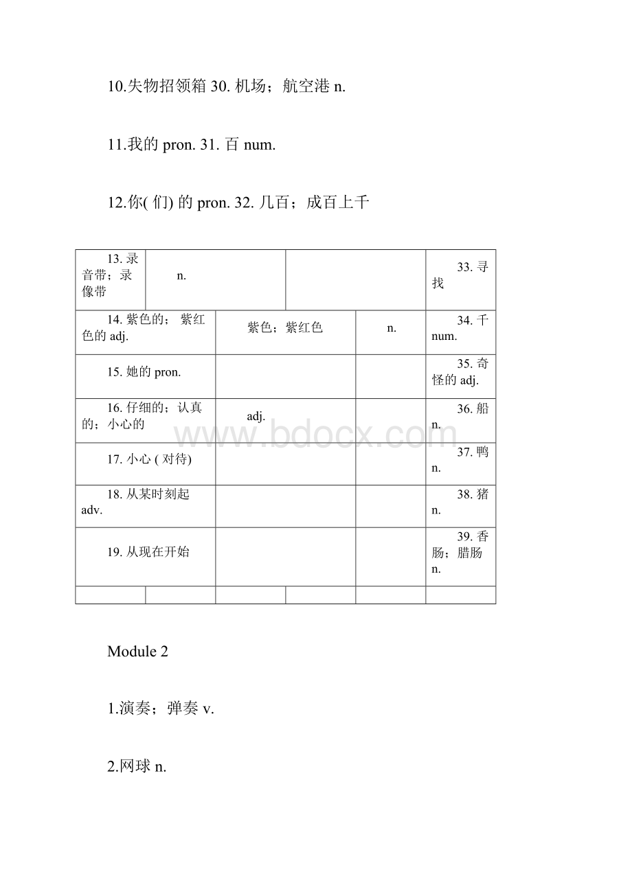 外研社英语七年级下册单词表.docx_第2页