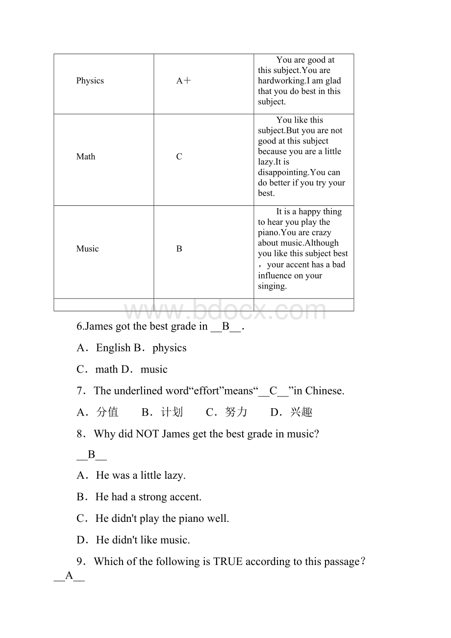 学年人教版初中英语九年级英语下册期末专题复习阅读理解.docx_第3页