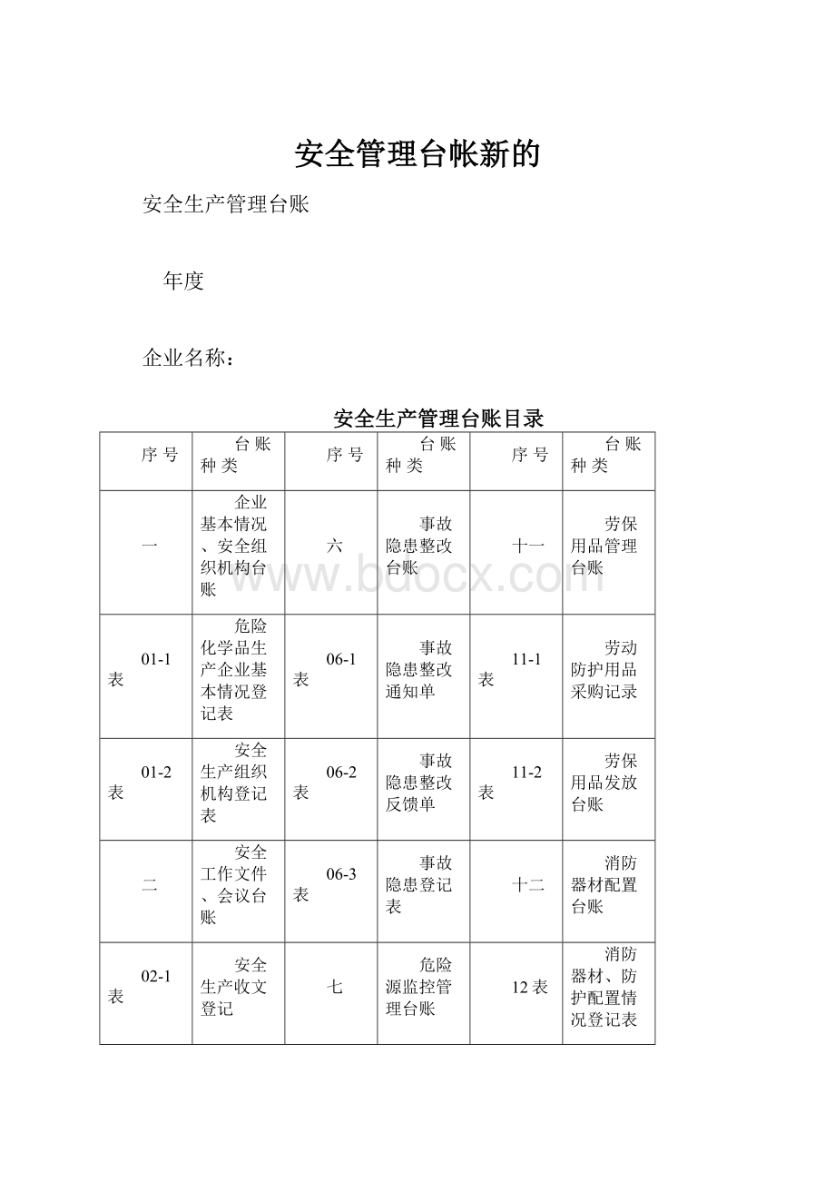 安全管理台帐新的.docx_第1页