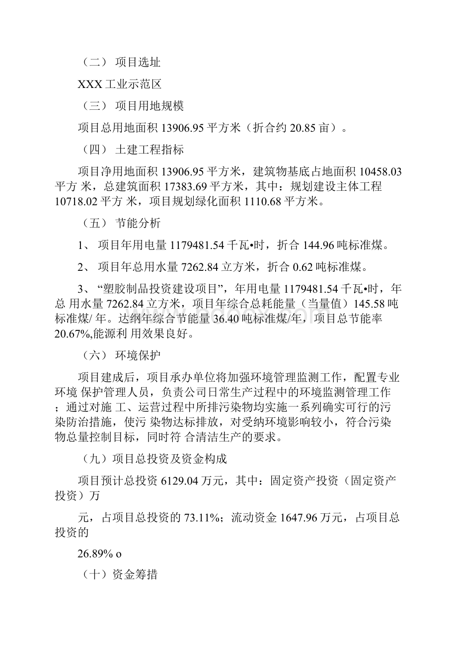 塑胶制品项目实施方案.docx_第3页