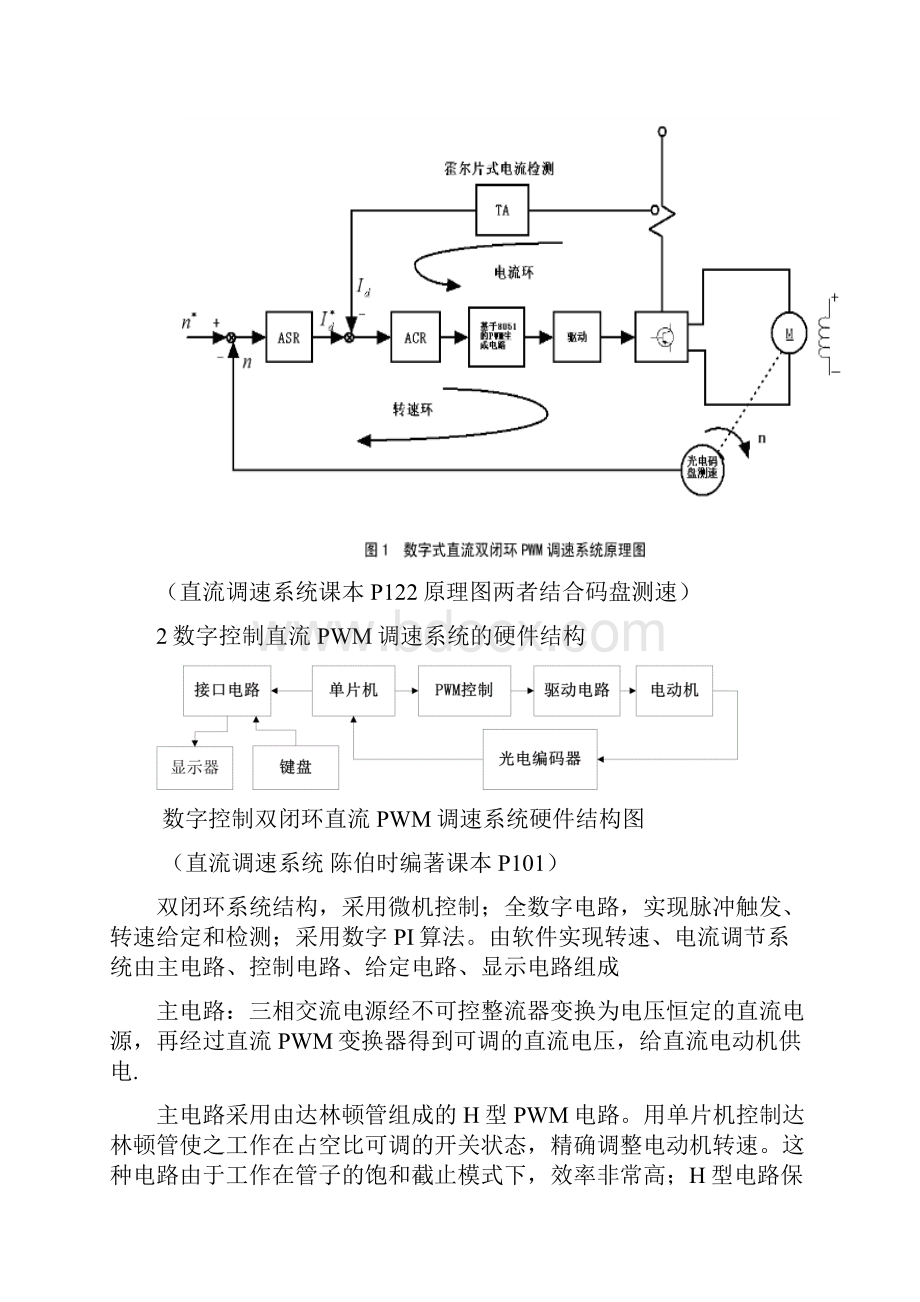 数字控制PWM双闭环直流调速系统课程设计.docx_第2页