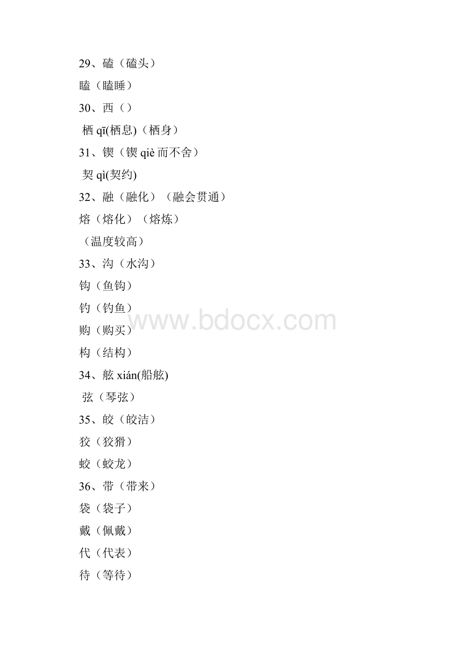 六年级语文总复习辨字组成Word格式.docx_第3页