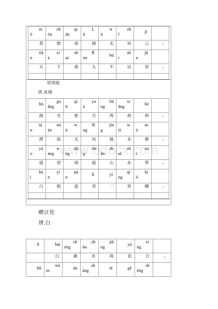 小学必背古诗词整理带拼音版Word文件下载.docx_第3页