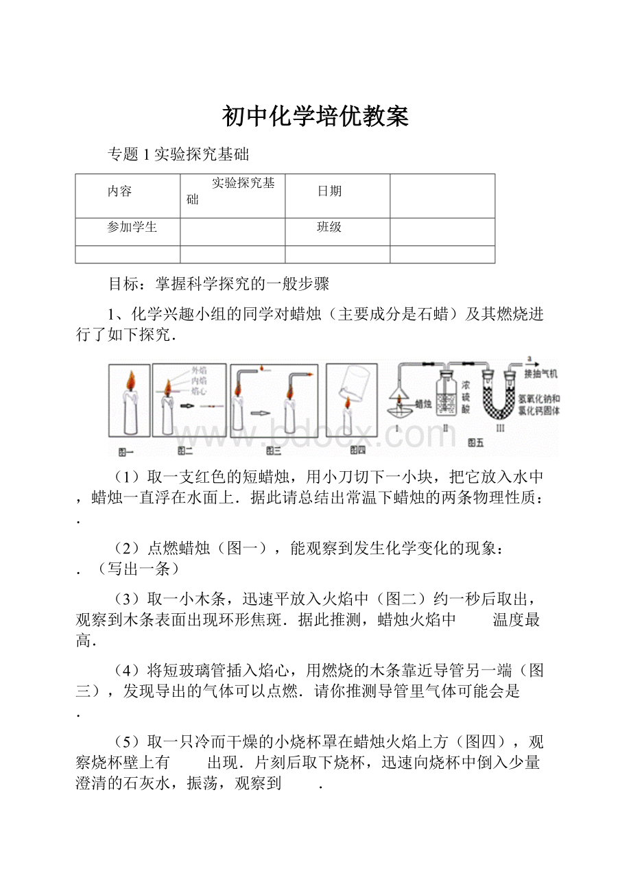 初中化学培优教案文档格式.docx