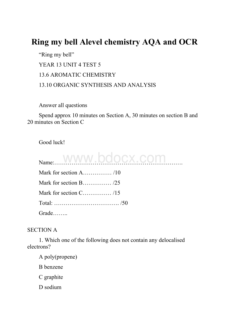 Ring my bellAlevel chemistry AQA and OCRWord格式文档下载.docx