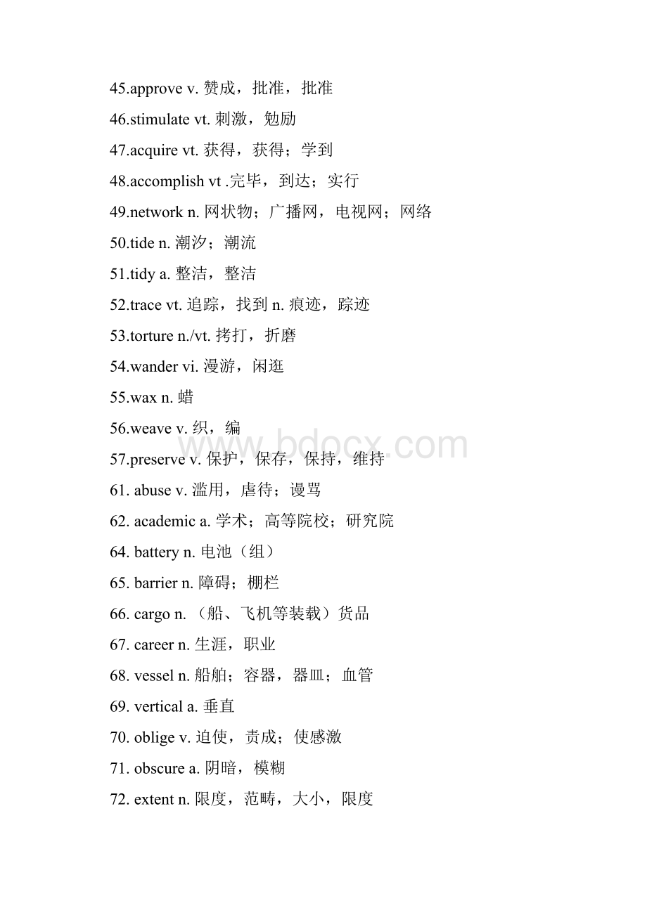 专四高频词汇单词和短语.docx_第3页