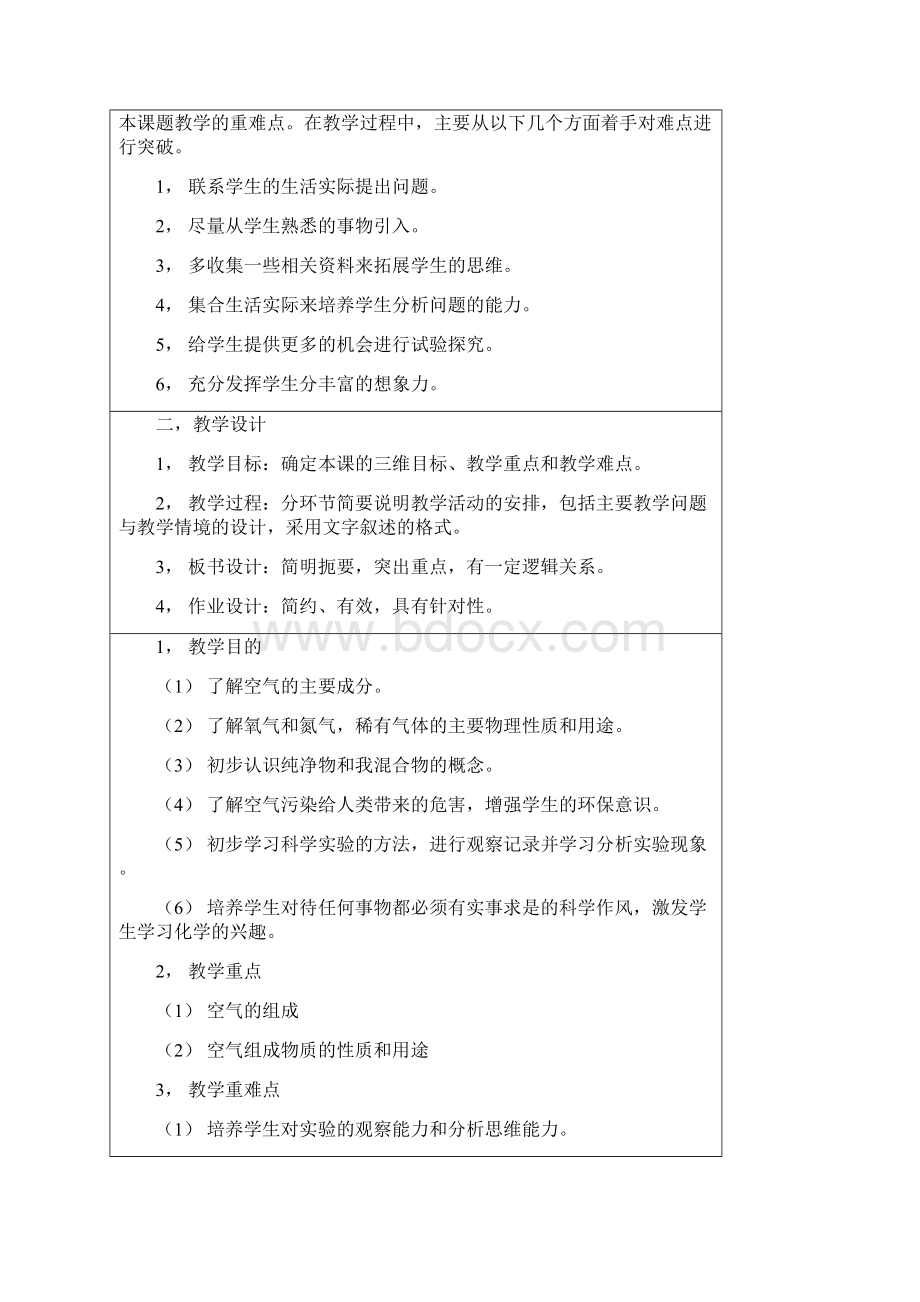 化学公开课教案空气是有什么组成的.docx_第2页