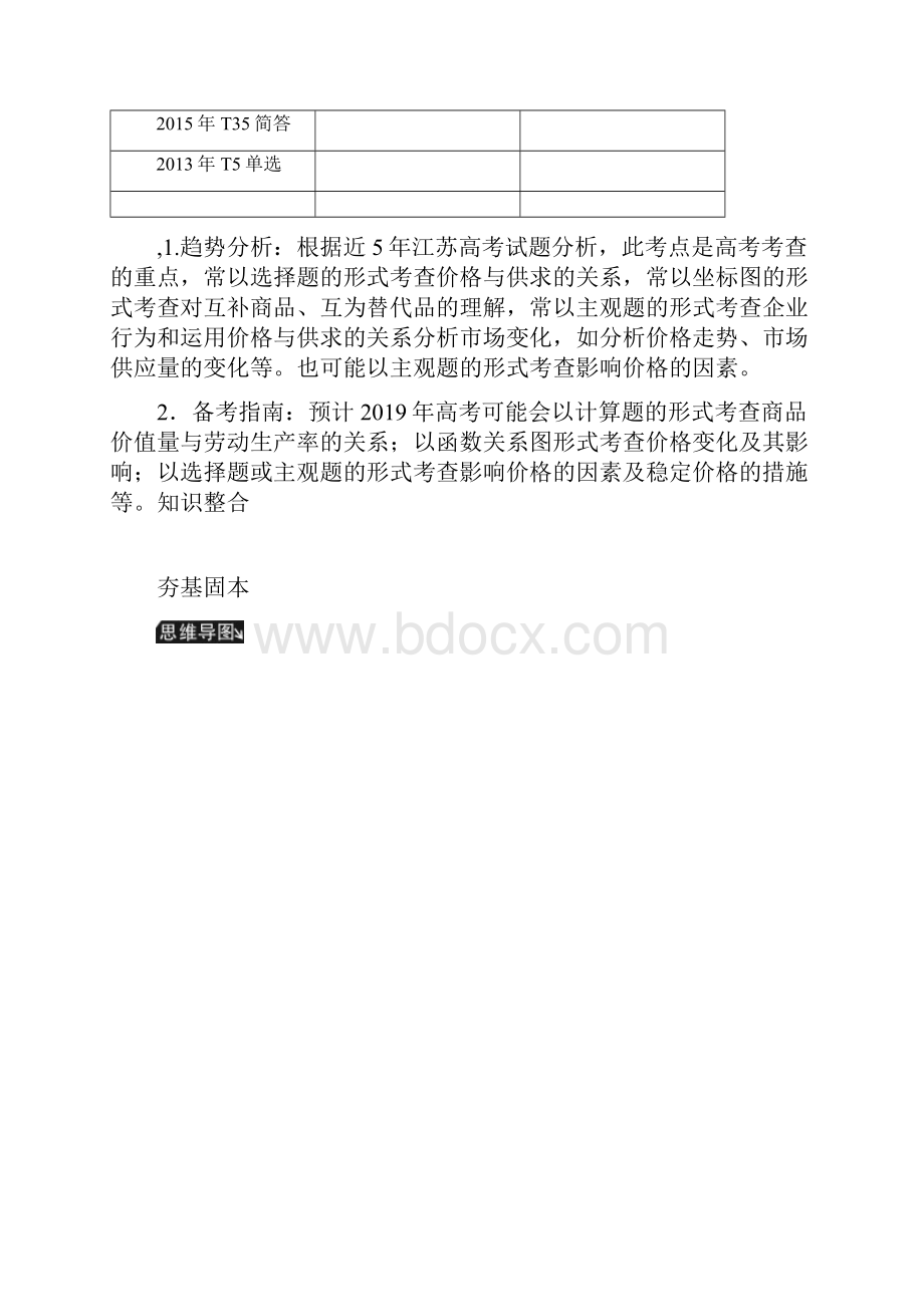 人教版高考政治总复习第一单元生活与消费第二课多变的价格讲义必修1.docx_第2页