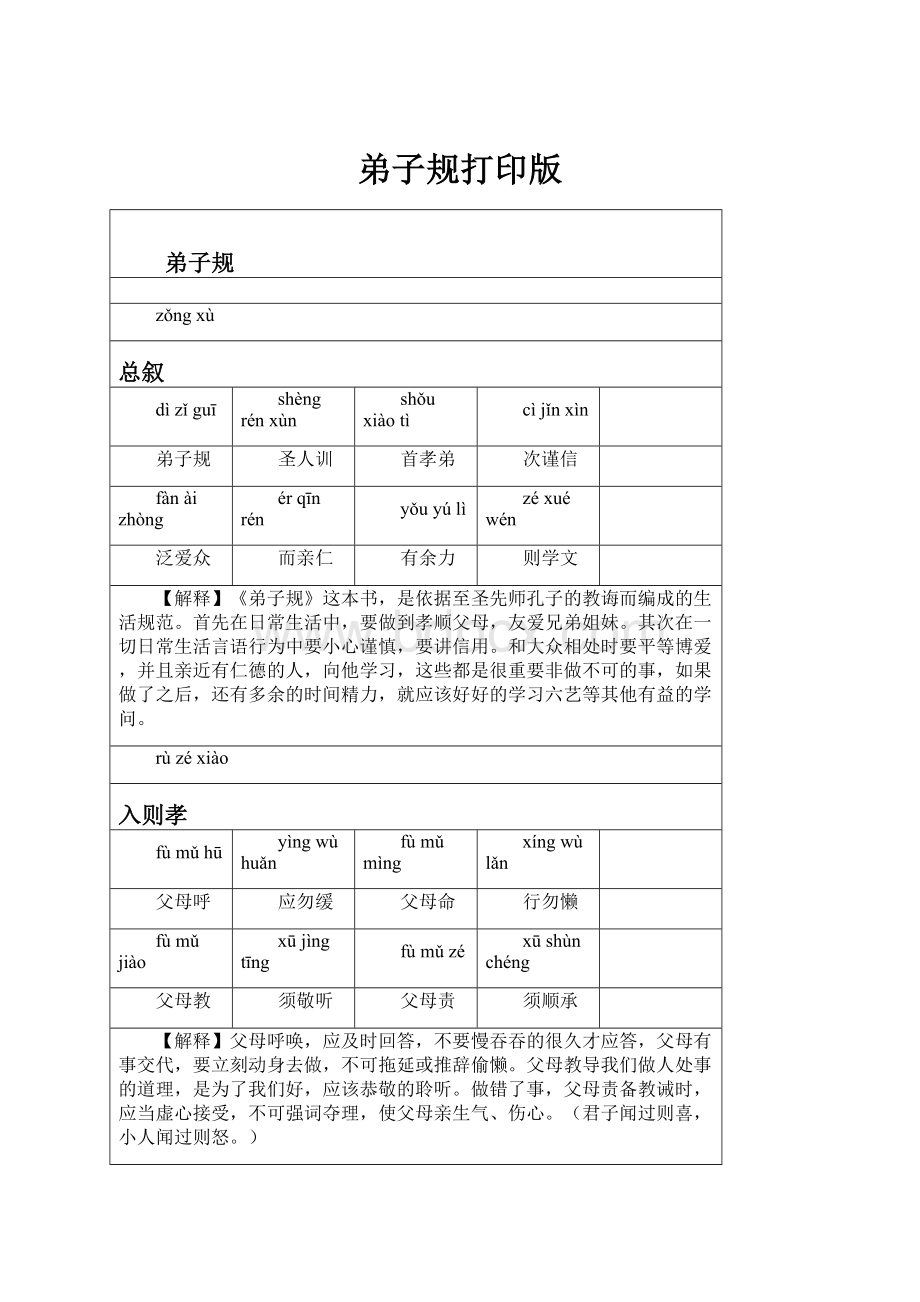 弟子规打印版.docx_第1页