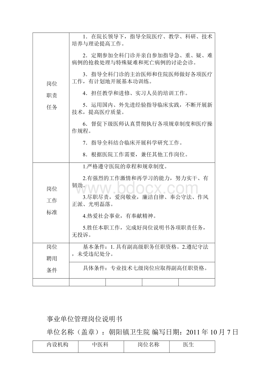 事业单位管理岗位说明书Word下载.docx_第3页