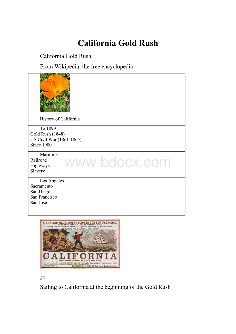 California Gold RushWord格式文档下载.docx