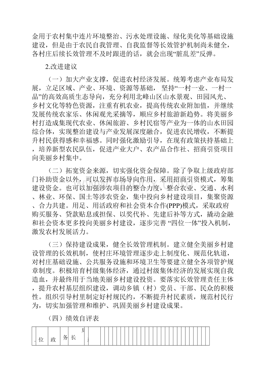 度美丽乡村建设项目绩效评价自评报告doc.docx_第3页