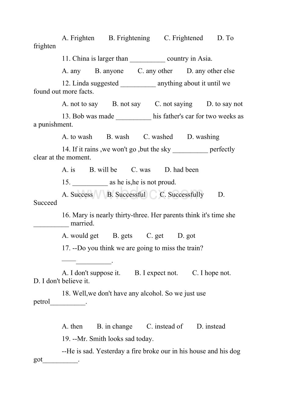 成人高考专升本英语精选模拟精彩试题及问题详解.docx_第2页