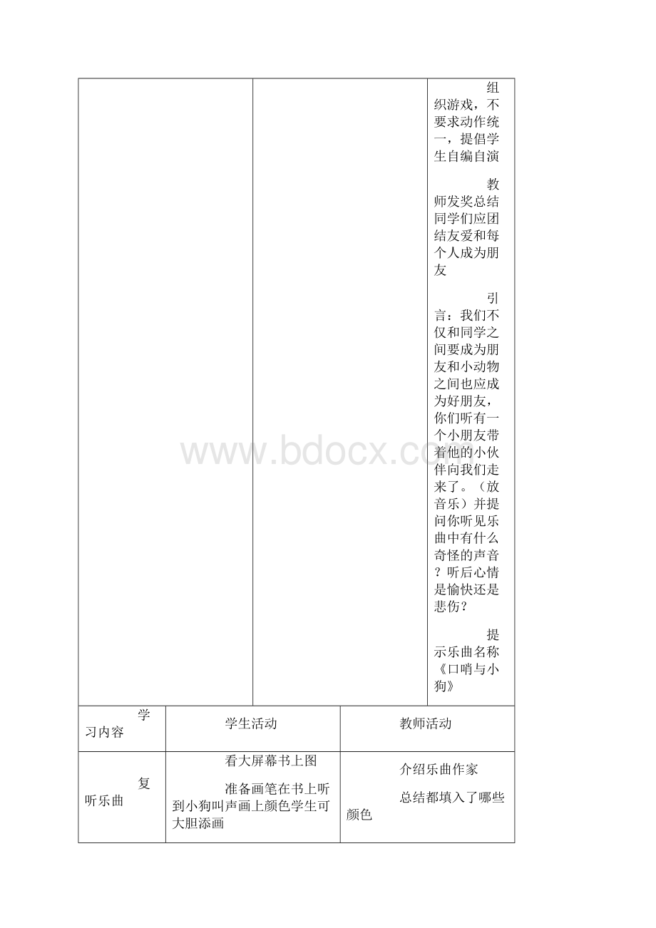 打包人音版小学音乐一年级上册全册全册教案汇总 教学设计全集Word文件下载.docx_第3页