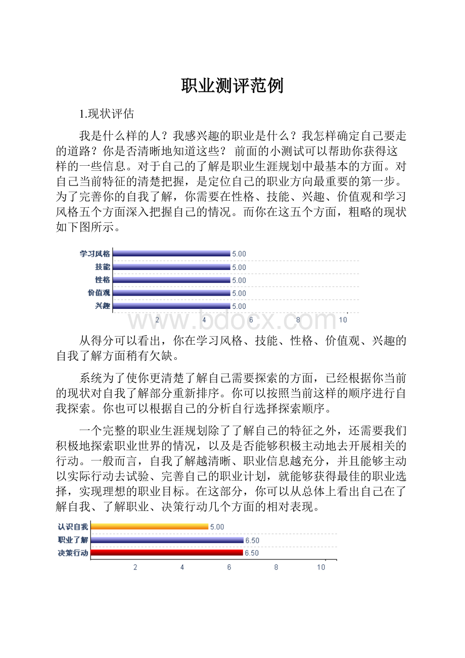 职业测评范例.docx_第1页