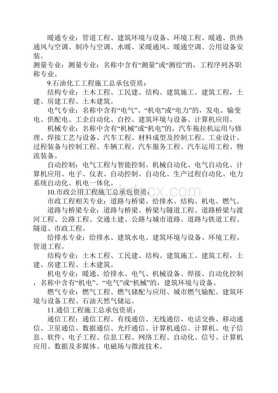 建筑资质职称专业细分.docx_第3页