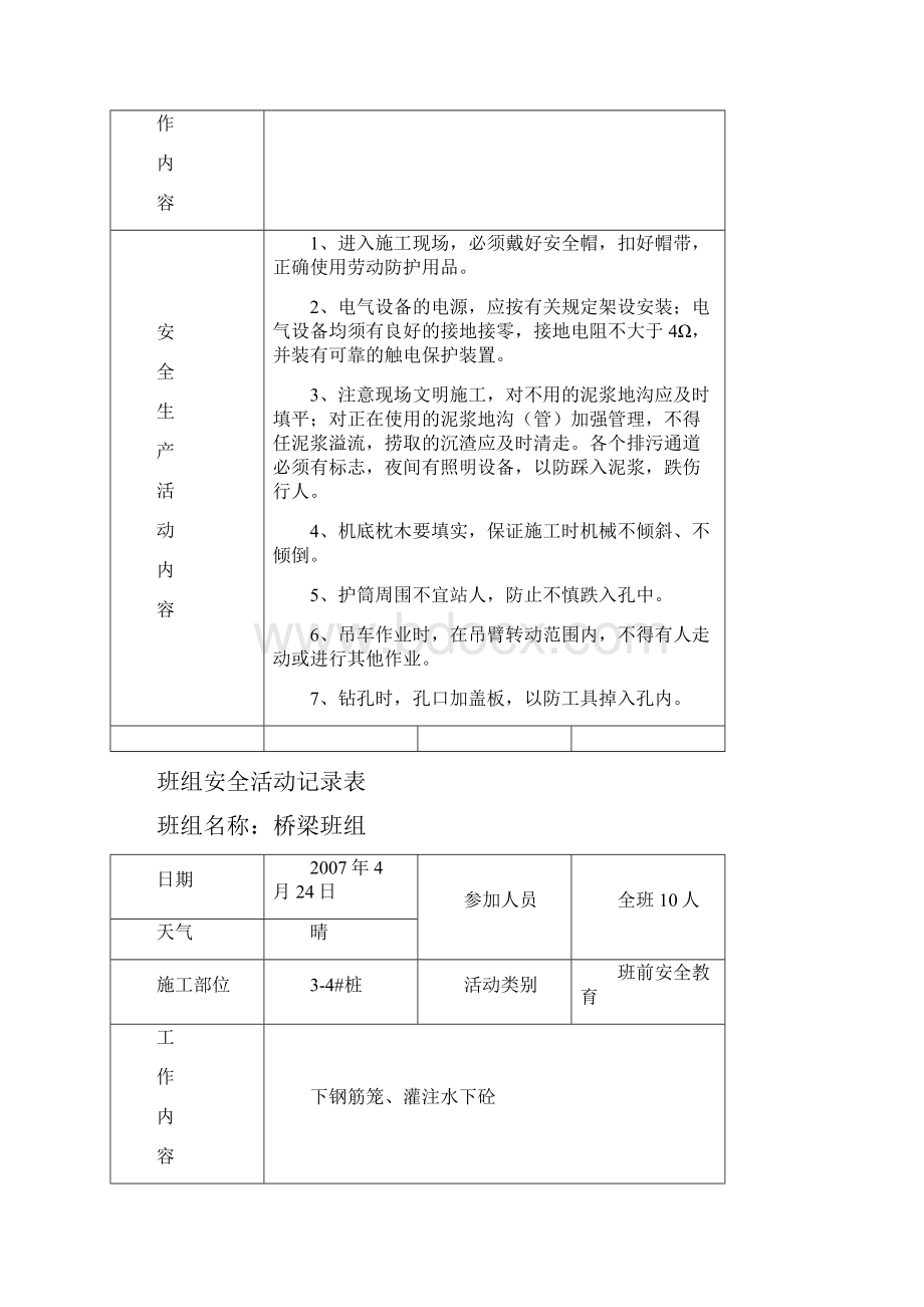 班组安全活动记录表填写范例.docx_第3页