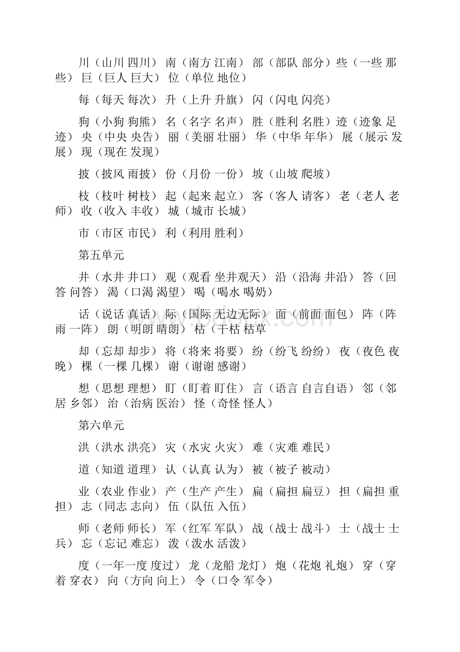 二年级语文上册期末重点知识复习资料Word文件下载.docx_第3页