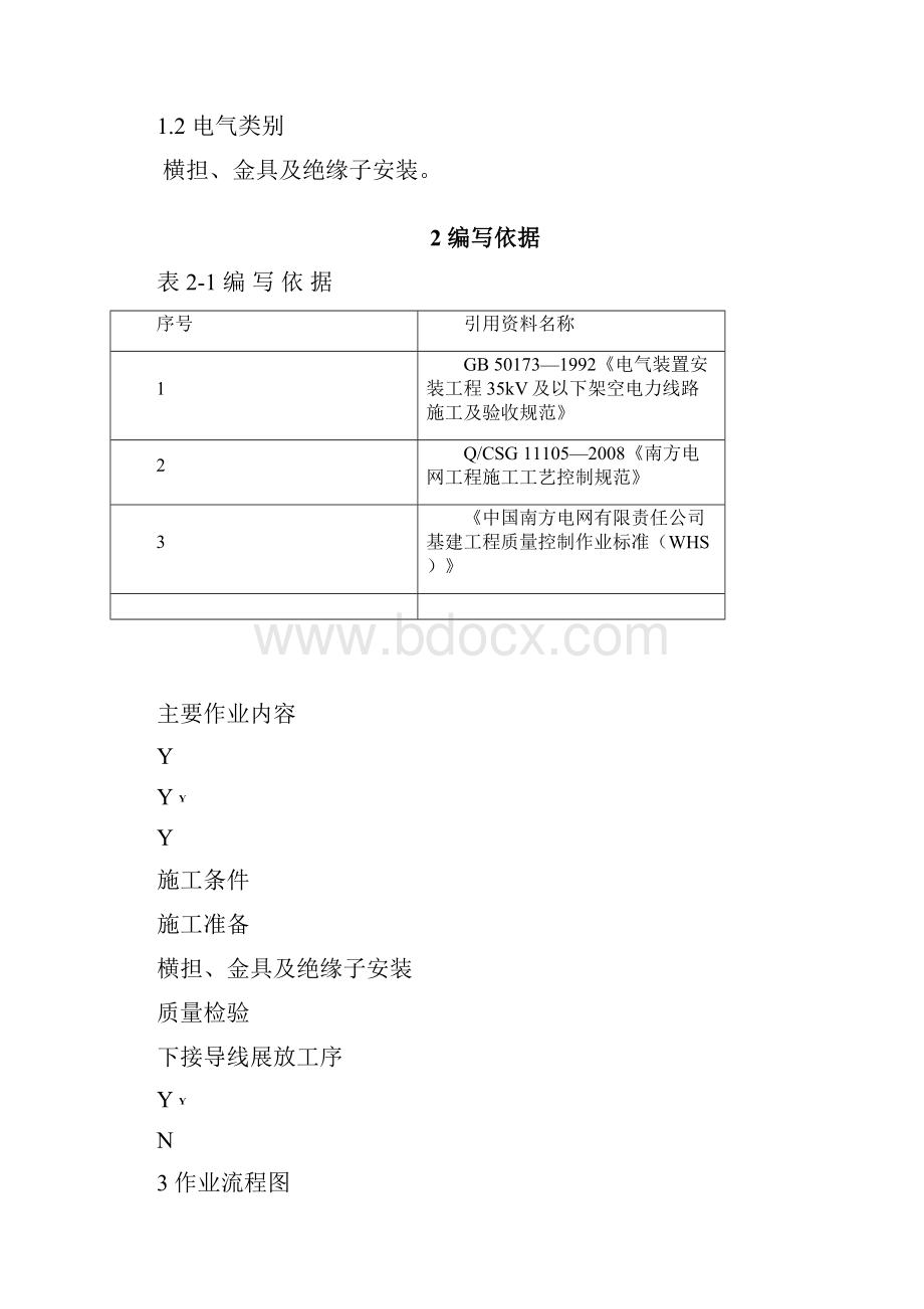 PWJX01横担金具及绝缘子安装作业指导书Word格式.docx_第2页