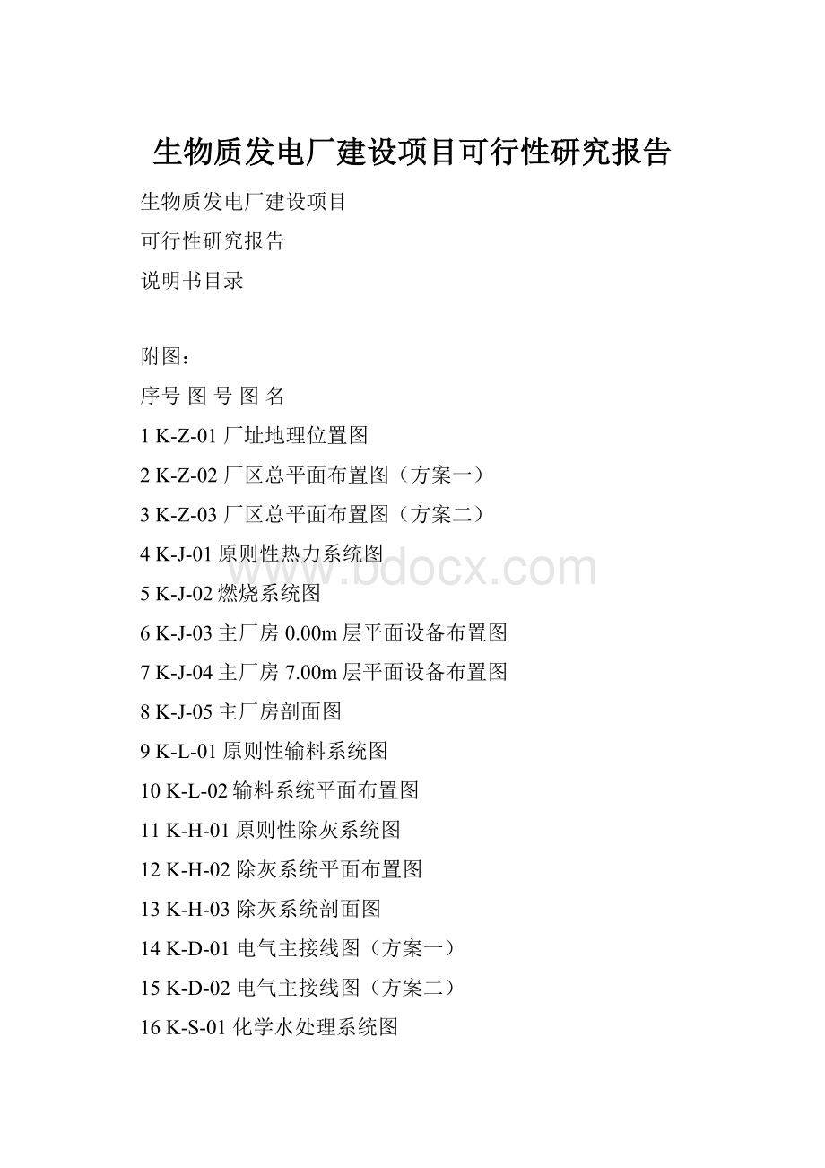 生物质发电厂建设项目可行性研究报告.docx_第1页