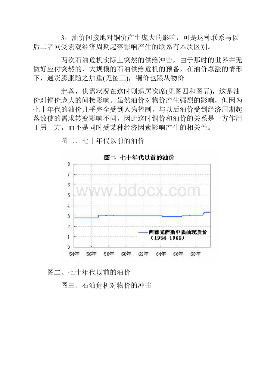 石油和铜之间的价钱关系分析报告.docx_第3页