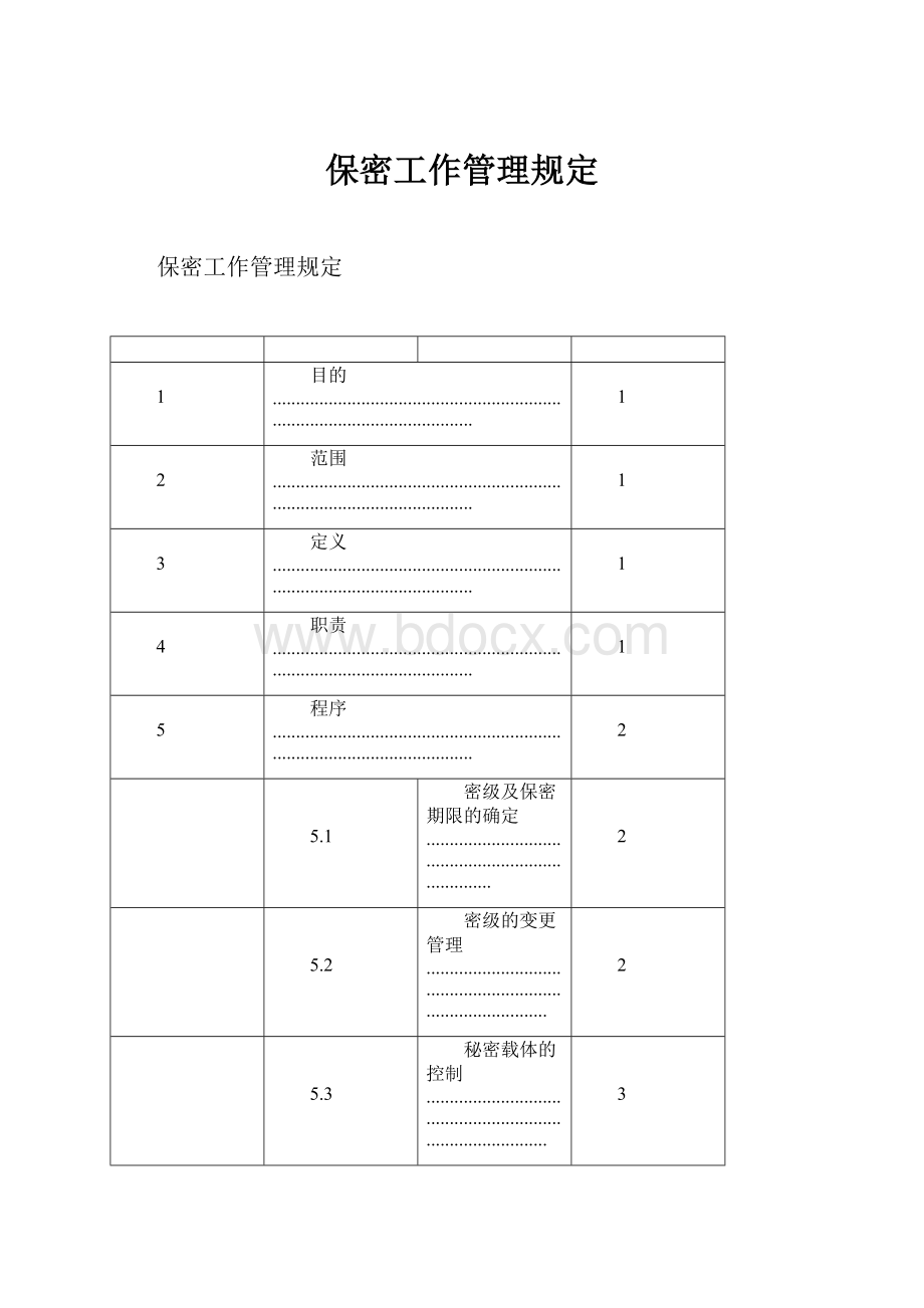 保密工作管理规定Word文档格式.docx