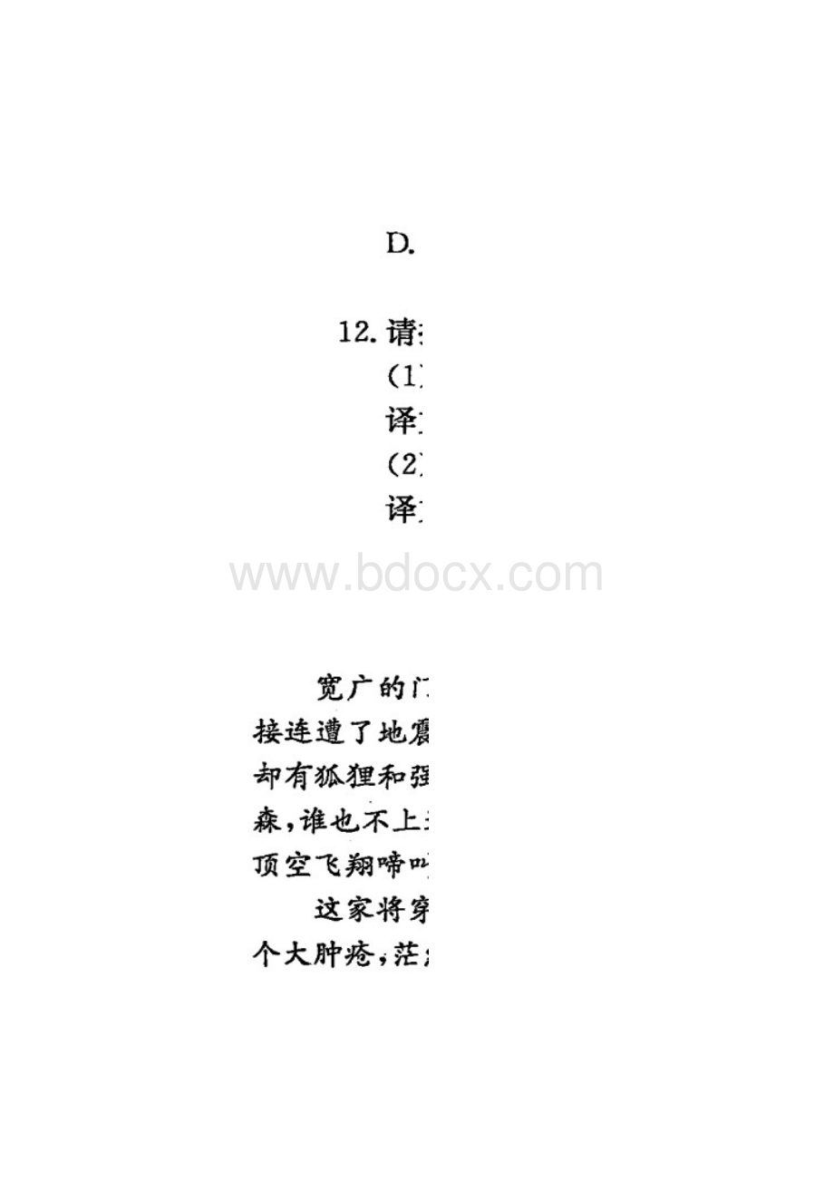 黄冈市元月高三年级调研考试语文.docx_第3页