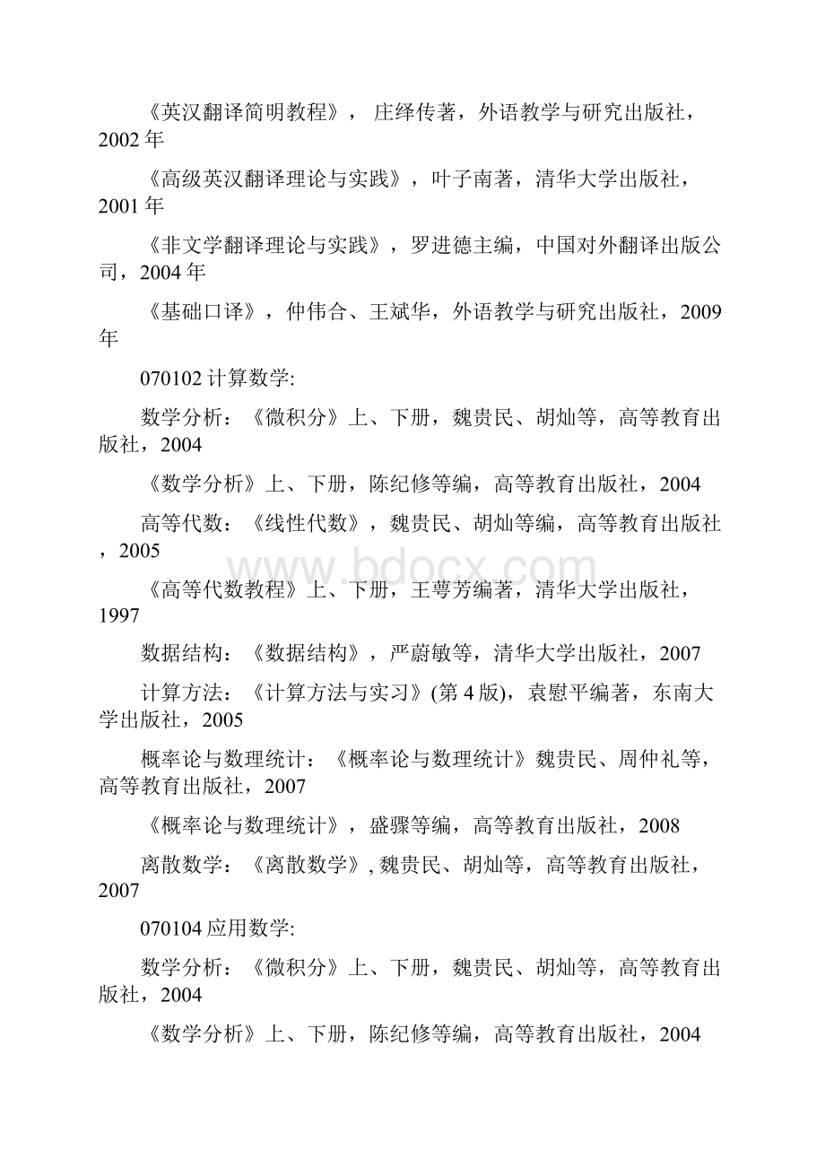 成都理工大学考研参考书目.docx_第3页