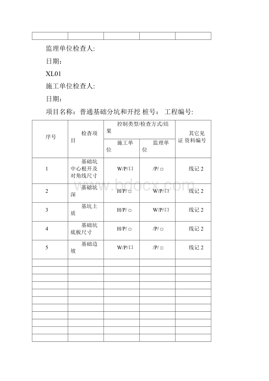 输变电工程线路专业质量控制记录卡.docx_第2页