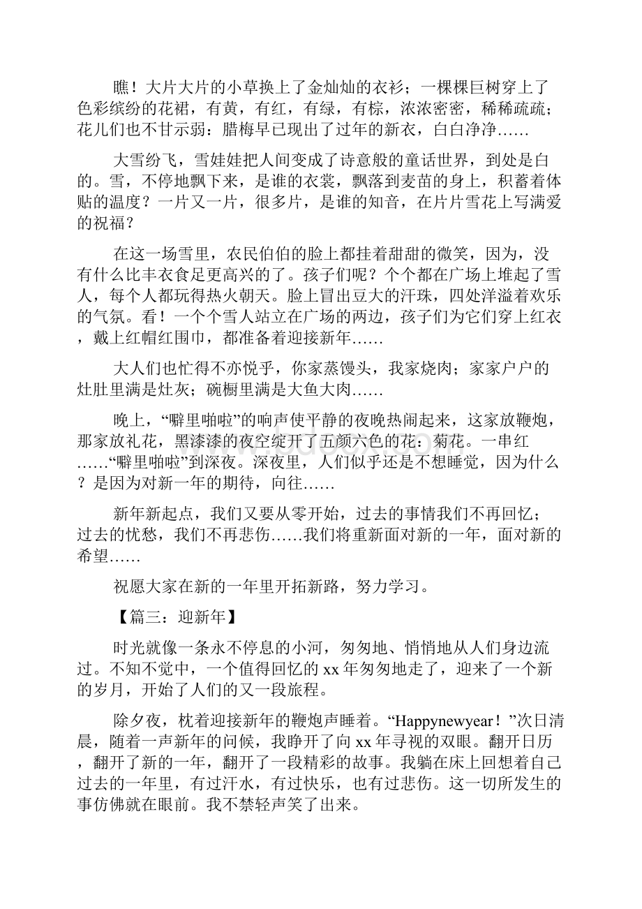 喜气洋洋迎新年范文.docx_第2页