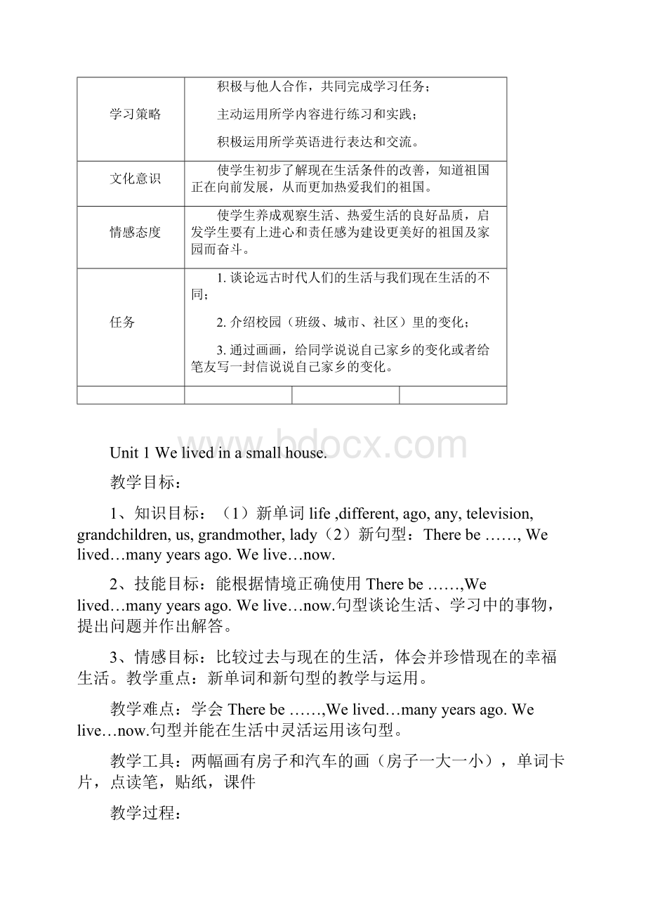 外研社三起五年级英语下册全册精品教案.docx_第3页