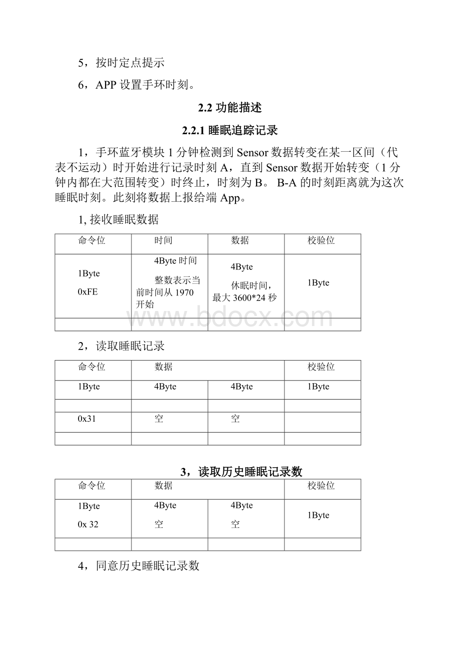 智能手环开发方案蓝牙通信协议文档格式.docx_第2页