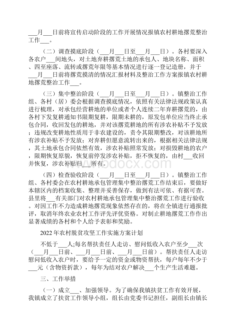 农村耕地抛荒撂荒整治方案Word下载.docx_第2页