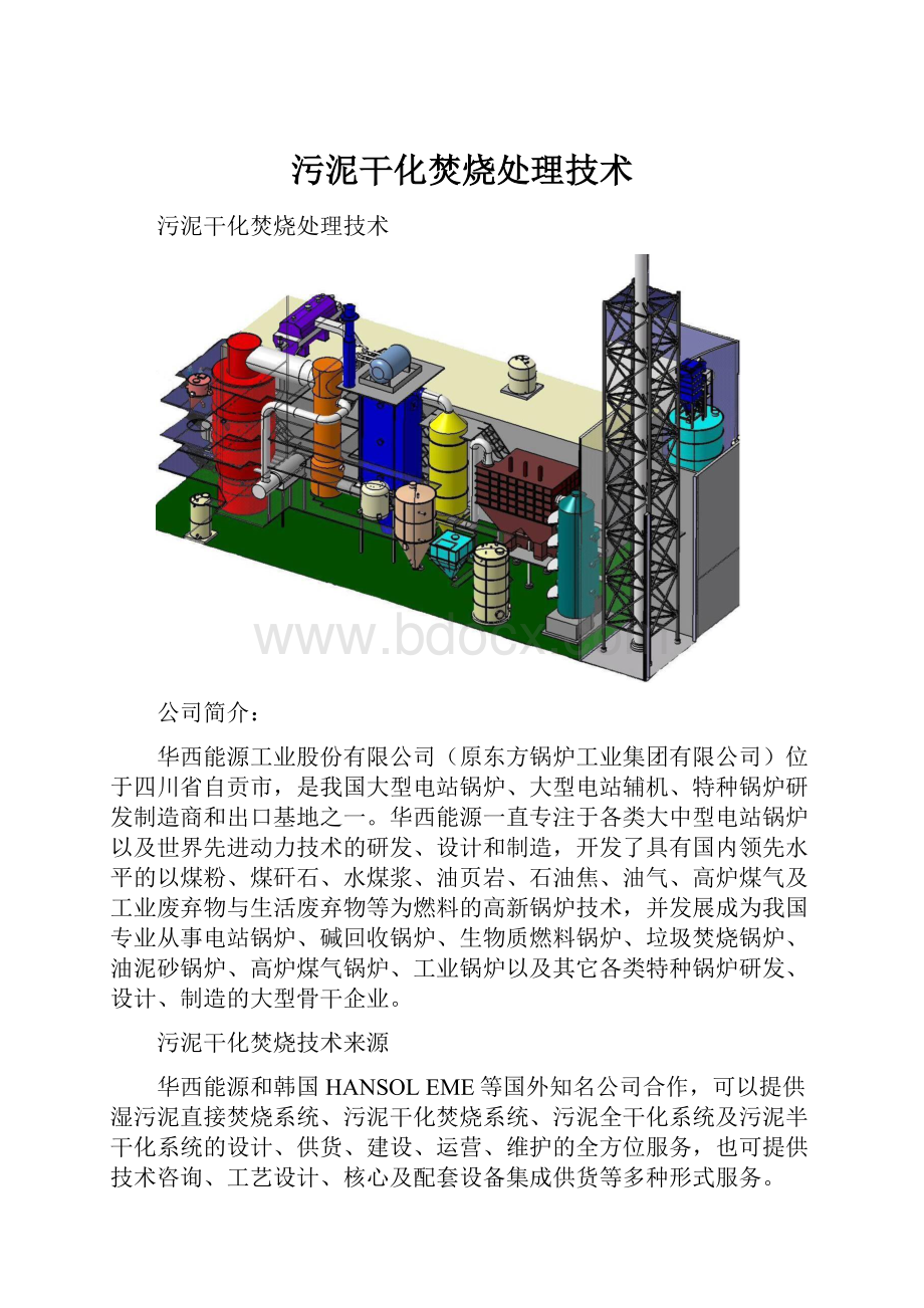 污泥干化焚烧处理技术.docx_第1页