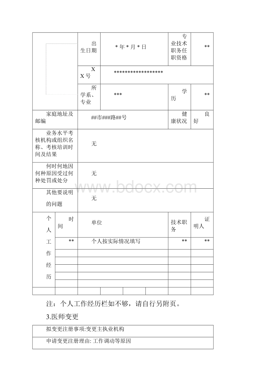 医师执业注册主执业机构变更注册工作流程图Word文件下载.docx_第3页