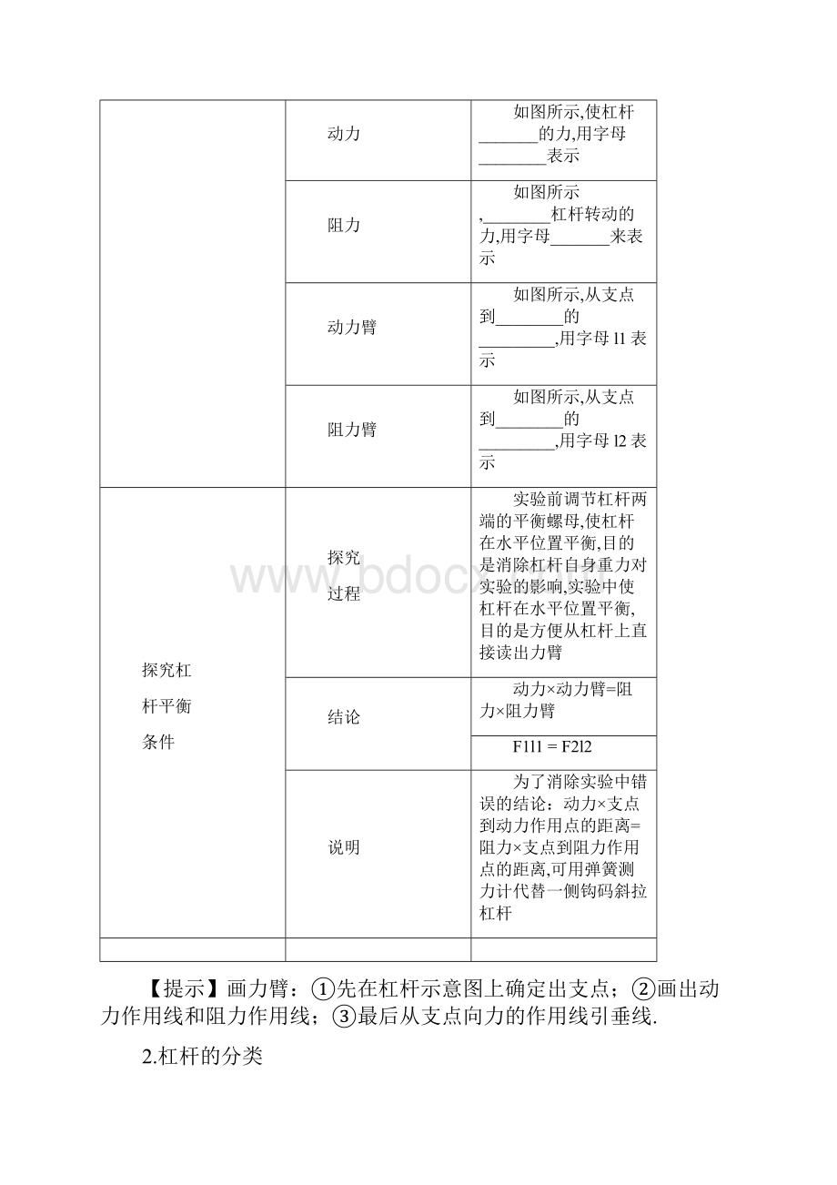 广西专版中考物理考点复习 第12讲 简单机械文档格式.docx_第2页