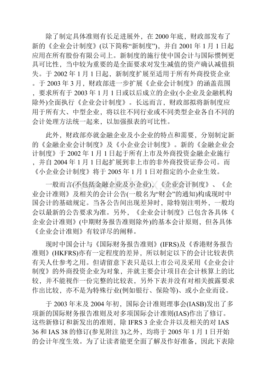 中国会计规定与国际财务报告准则比较文档格式.docx_第3页