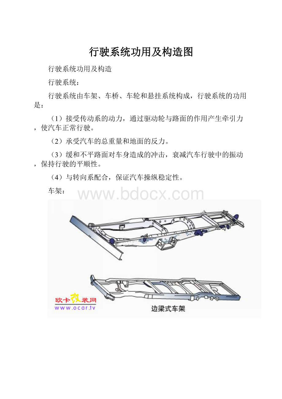 行驶系统功用及构造图.docx_第1页