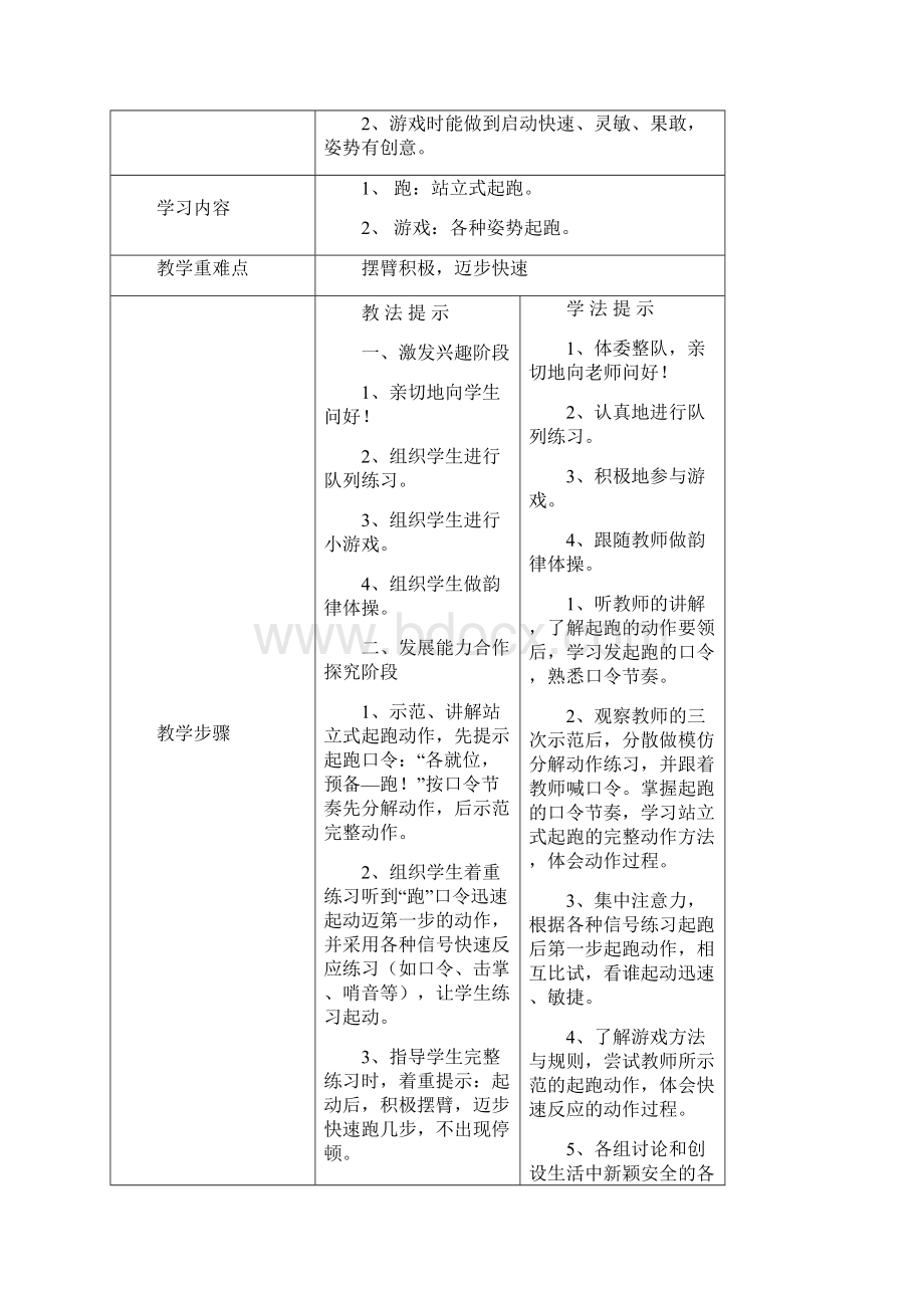 三年级体育上体育教案Word文档格式.docx_第3页