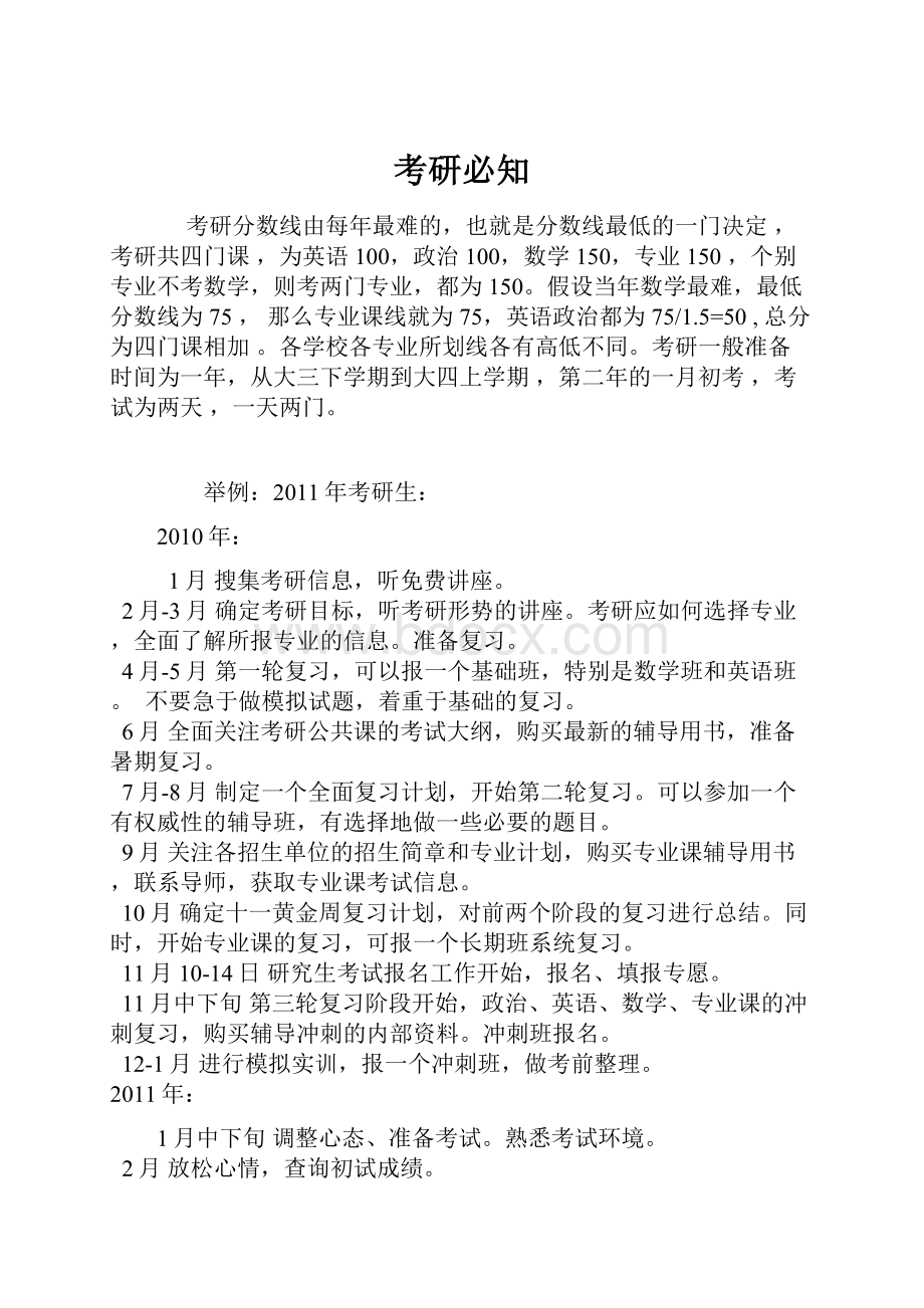 考研必知文档格式.docx