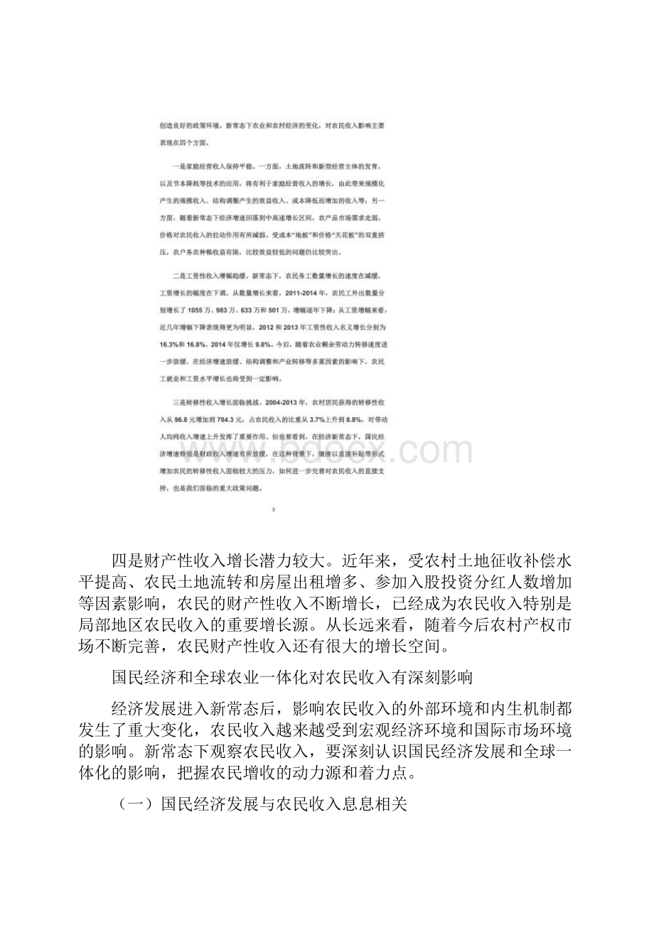 新常态下的农民收入问题Word文件下载.docx_第2页