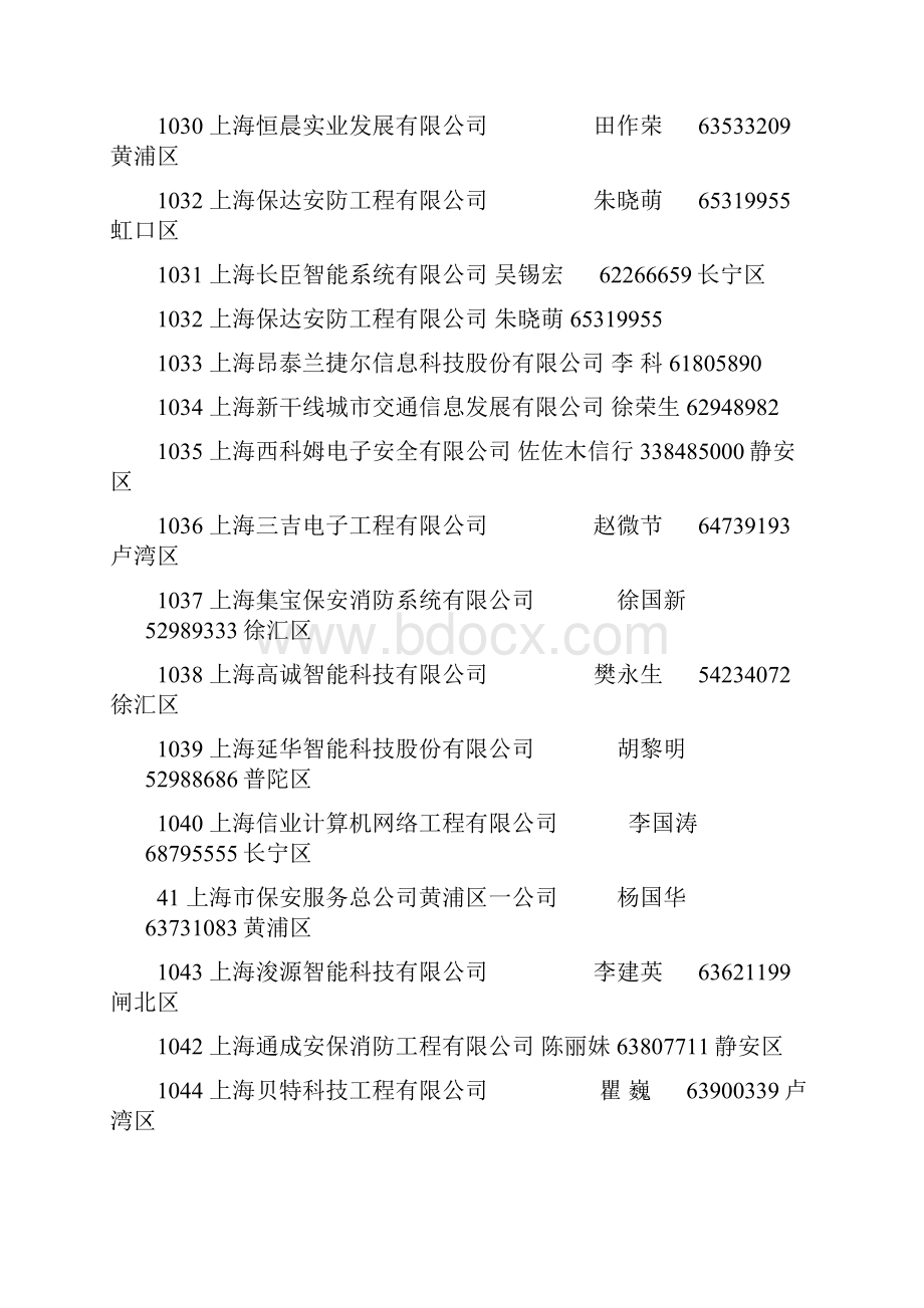 关于本市公共安全防范工程设计施工单位度通过核准情况的通报.docx_第3页