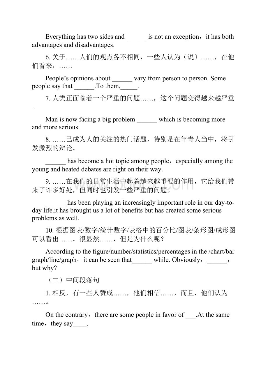 最新大学英语作文万能模板Word文件下载.docx_第2页