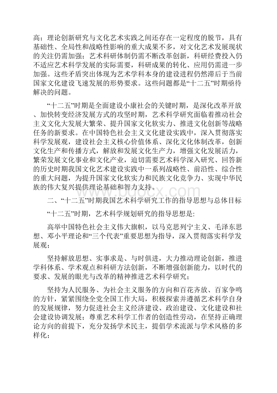 全国艺术科学研究十二五规划Word文档格式.docx_第3页