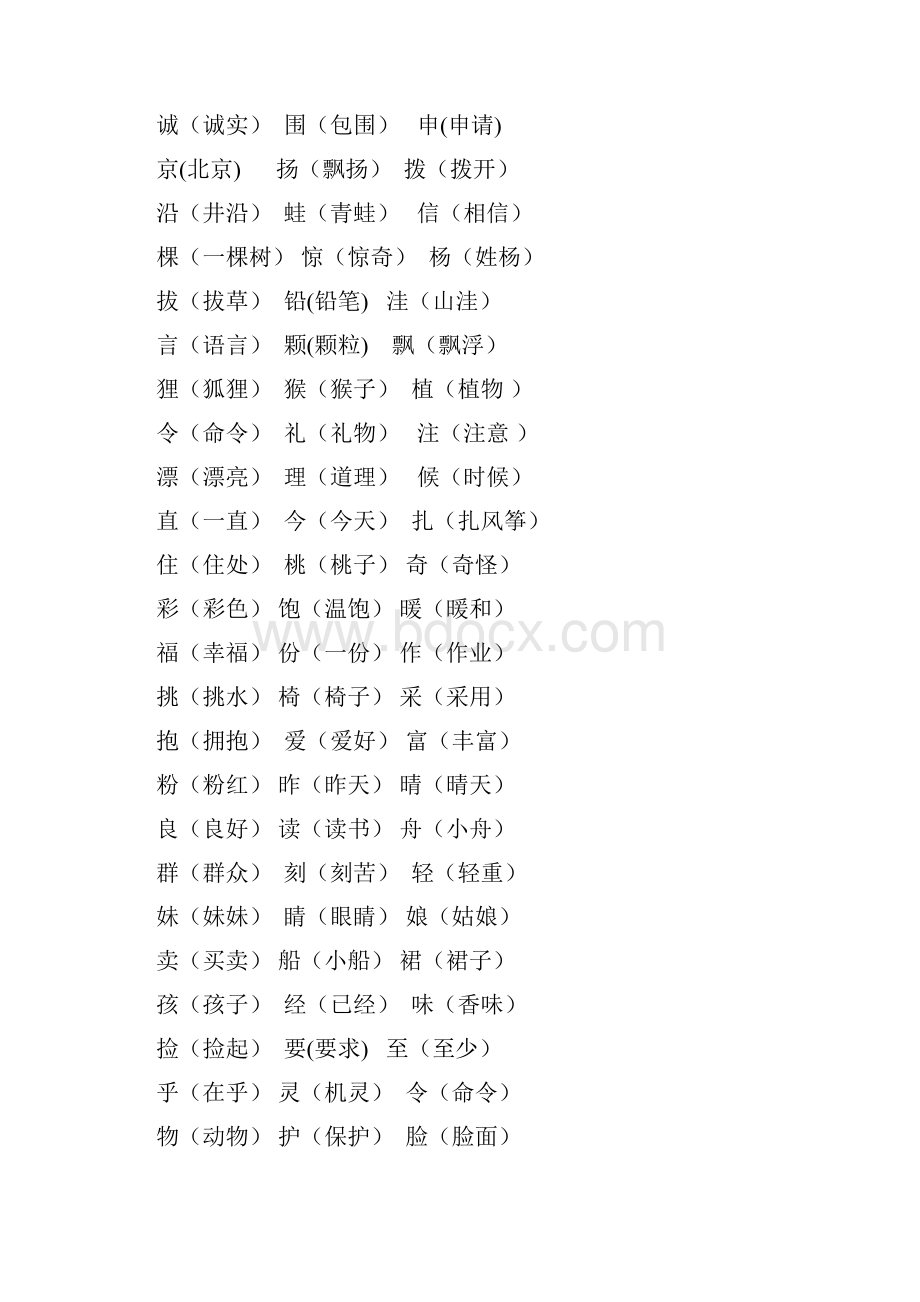 人教版语文二年级上期末知识点总汇.docx_第3页